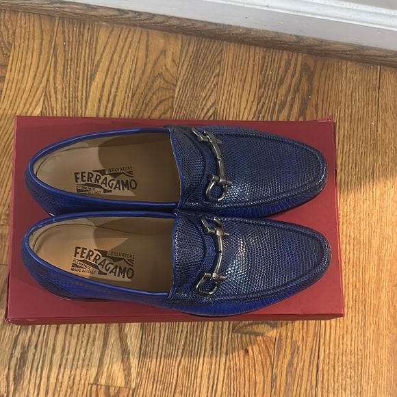 Blue Lizard Salvatore Ferragamo